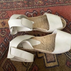 Vince Platform Leather Espadrilles